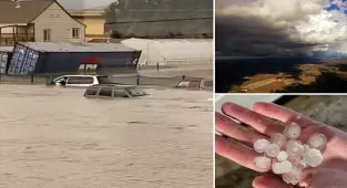 Tornado warning issued in California as storms produce huge hailstones