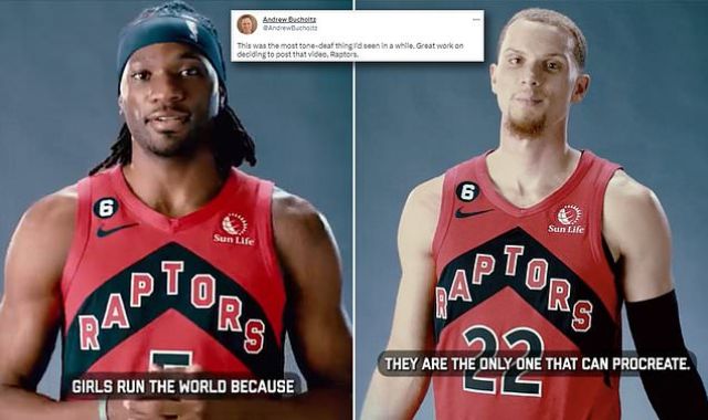 Toronto Raptors SLAMMED over cringeworthy Women's History Month video