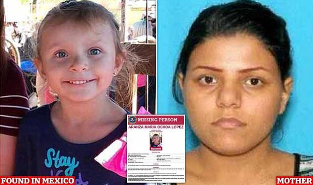 US girl, 8, missing since 2018 kidnap found in Mexico and returned