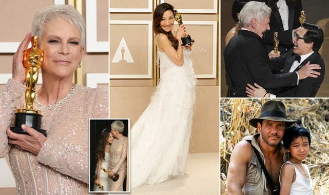 Veteran stars Jamie Lee Curtis and Michelle Yeoh take home awards 