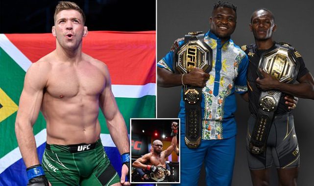 White fighter accuses UFC superstars of being fake Africans