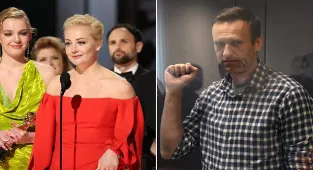 Wife of the Putin opposition leader accepts an Oscar for documentary