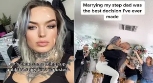 Woman who claimed she married her STEPDAD shares their 'real story'