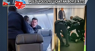 American Airlines'te Polis Zorla Yolcuyu İndirdi