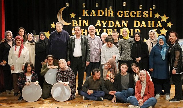 Engelsiz hobi kursiyerlerinden 'Kadir Gecesi' programı