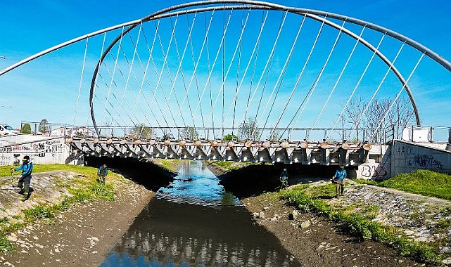 Sakarya'da Çark Deresi'nde bayram temizliği