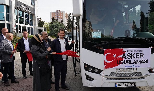 Beylikdüzü'nden askerler için temsili uğurlama