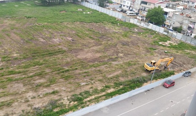 Bursa'da deprem toplanma alanı bir gecede inşaat sahasına çevrildi!