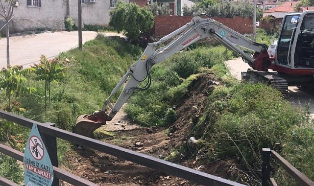 Manisa Gölmarmara'da taşkınlara karşı tedbir