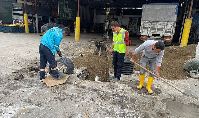 Manisa Salihli'de yağışlara karşı önlemler sürüyor