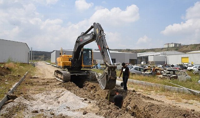 Manisa Turgutlu'da sanayi esnafının altyapı sorunu gideriliyor