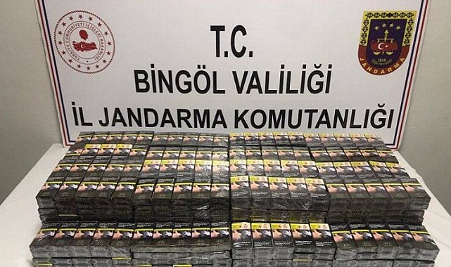 Bingöl'de kaçak sigara operasyonu