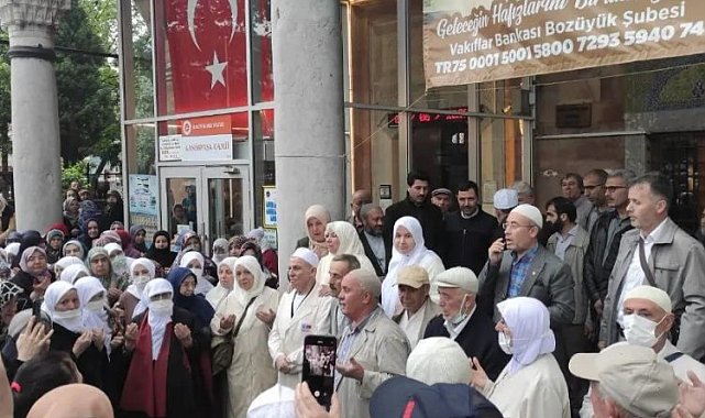 Bozüyük'te hacı adayları dualarla uğurlandı