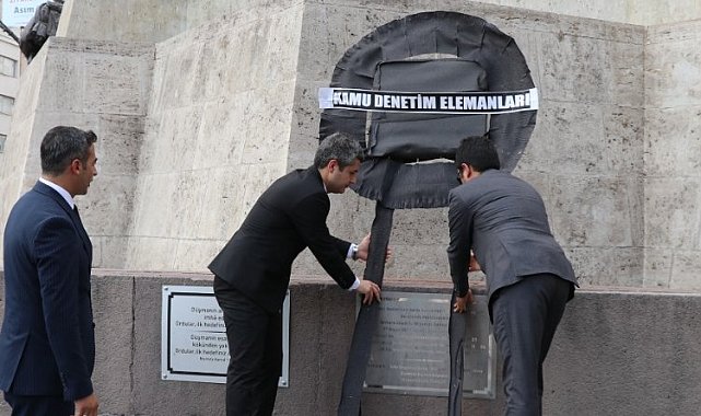 Bakanlık müfettişlerinden siyah çelenk!