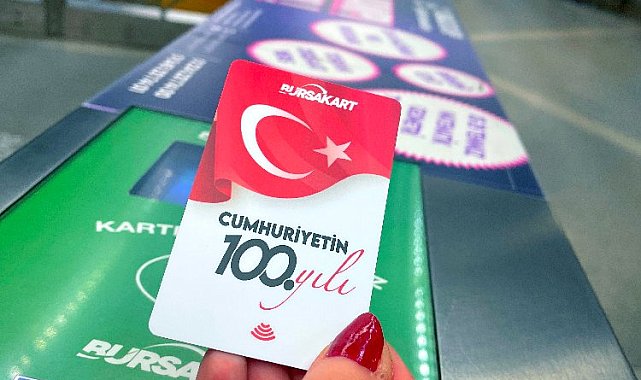 Bursa'da 100. yıla özel ulaşım kartı