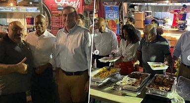 Amerika'daki Türklerin başlattığı ücretsiz yemek kampanyasına ilgi büyük: Başkan ve başkonsolos da dağıtıma eşlik etti