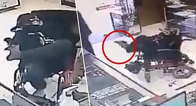 Doğuştan engelli bir kişinin, ayaklarıyla yaptığı soygun yeniden viral oldu
