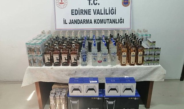 Edirne'de 510 bin liralık kaçak malzeme yakalandı