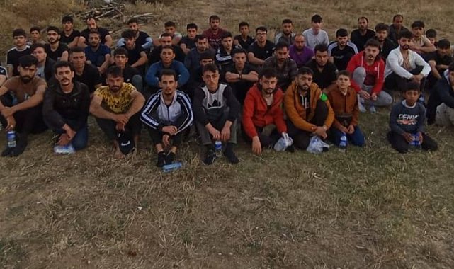 Edirne'de 64 kaçak göçmen yakalandı
