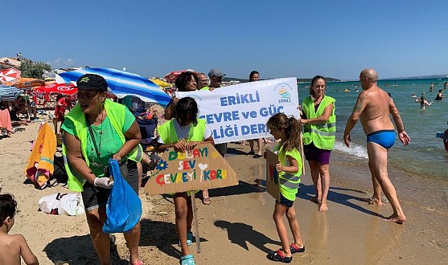 ERÇED Erikli Sahili'ni temizledi