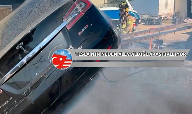 California'da Tesla Kendiliğinden Alev Aldı