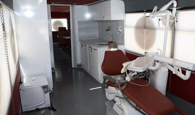 Kayseri Büyükşehir'in mobil diş kliniği eve döndü