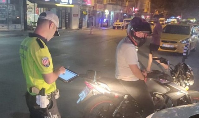 Keşan'da motosiklet denetimi