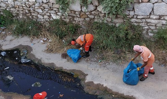 Milas'ta dere temizlikleri sürüyor