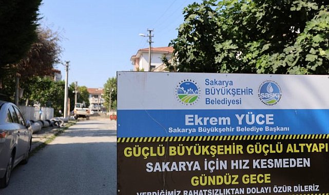 Sakarya'da Erenler'in altyapı projesi hızlı başladı