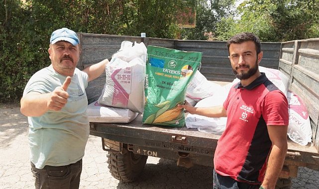 Selden tarlaları zarar gören çiftçilere Kocaeli desteği