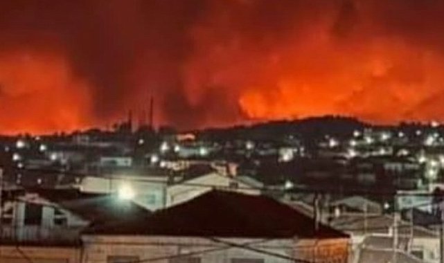 Batı Trakya'daki yangınlar Edirne'yi tehdit ediyor