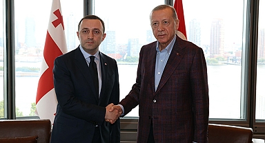 Cumhurbaşkanı Erdoğan, Gürcistan Başbakanı Garibashvili ile görüştü