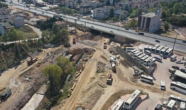 Kaşkaldere Kavşağı'nda yoğun çalışma