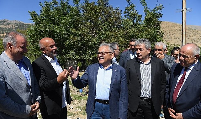 Kayseri'deki sulama tesisine yerinde inceleme