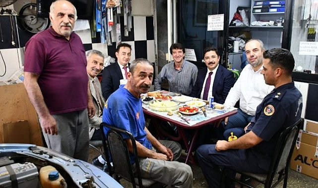 Mudanya Kaymakamı Terzi'den sanayi esnafına ahilik ziyareti