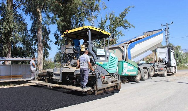 Naras köprüsüne sıcak asfalt