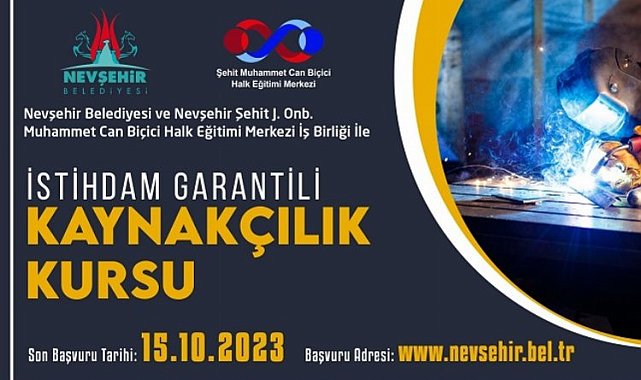 Nevşehir Belediyesi'nden istihdam garantili kurs