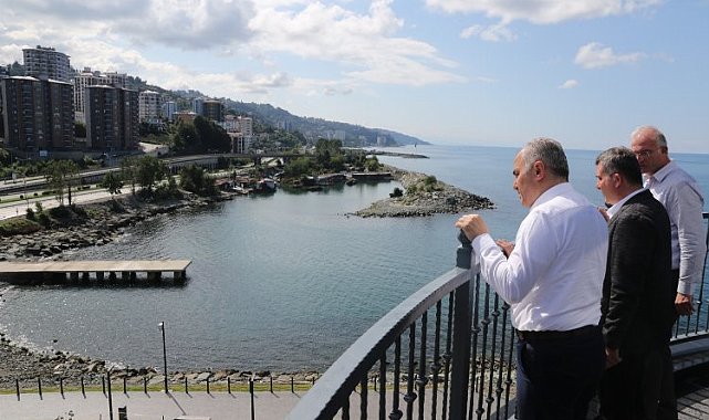 Rize'de devam eden yatırımlara yerinde inceleme