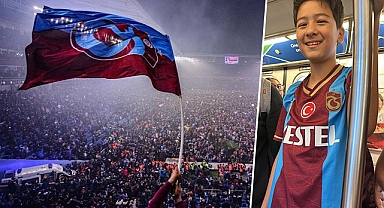 New York metrosunda küçük bir Trabzonspor taraftarı