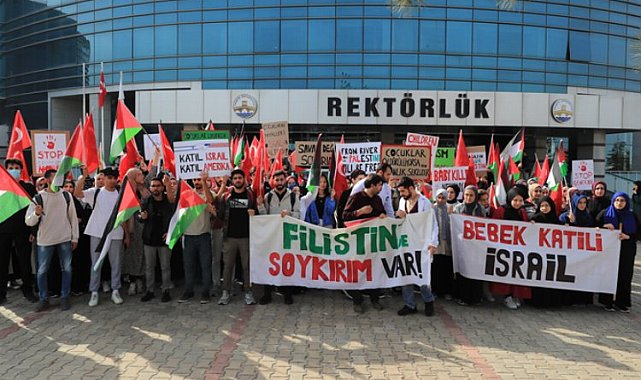Trakya Üniversitesi'nde 'Katliama Dur De' yürüyüşü