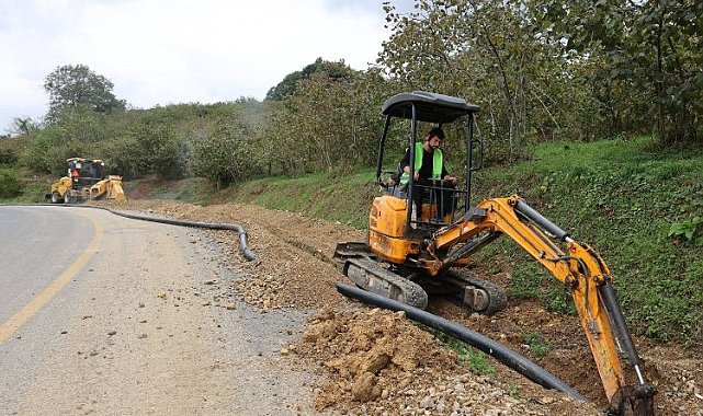 Ünye'nin içme suyu hattını yeniliyor