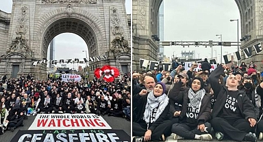 ABD’de Gazze’ye destek eylemleri sürüyor: Manhattan Köprüsü’nü kapattılar