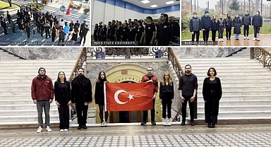 ABD’deki Türk öğrencilerden anlamlı etkinlik: 10 Kasım’da Atatürk'ü unutmadılar!
