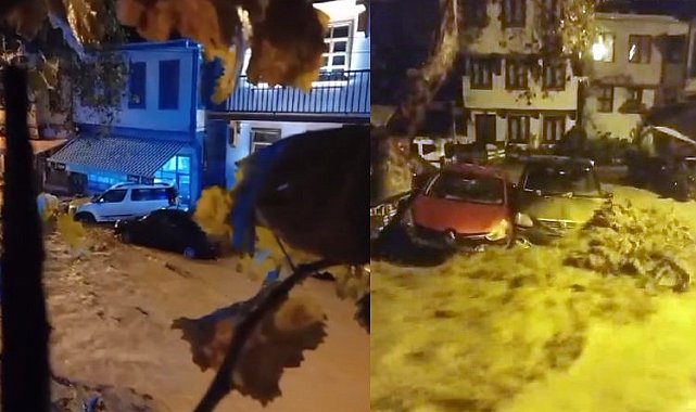 Bursa'da sağanak Tirilye'yi vurdu!