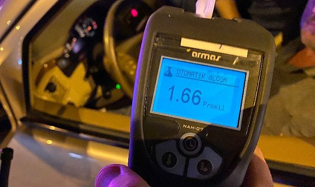 Düzce'de 166 promil alkollü çıktı ehliyetinden oldu