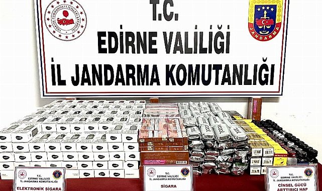 Edirne'de kaçakçılığa büyük darbe