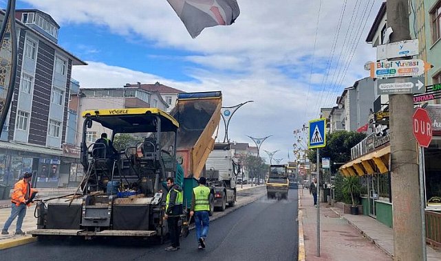 Körfez Hamit Kaplan Caddesi asfaltlandı