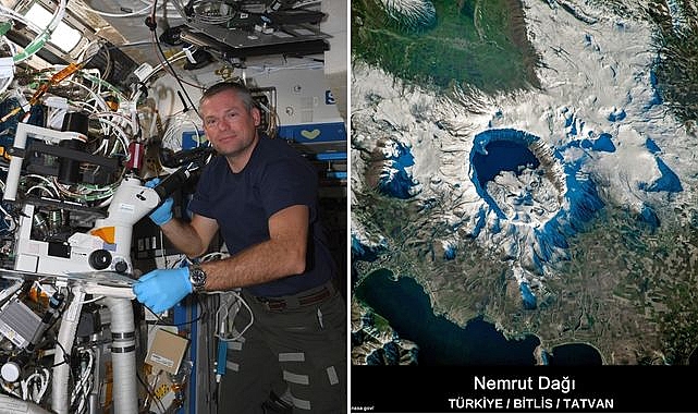 NASA Astronotu Mogensen, Nemrut Gölü’nü fotoğrafladı: Sosyal medyada gündem oldu
