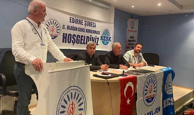 TÜM-BEL-SEN Edirne Bedri Kara'ya emanet