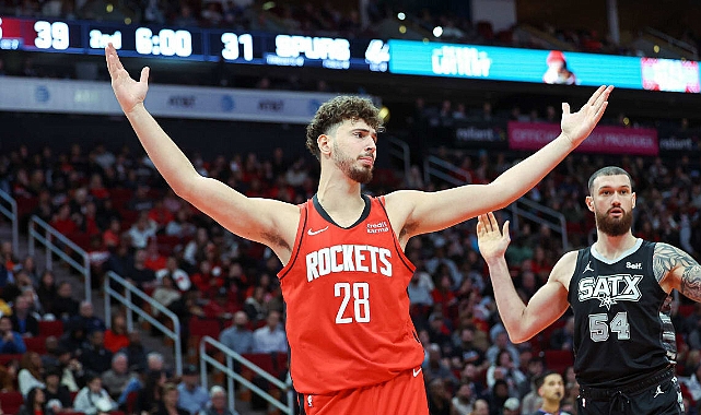 Alperen Şengün ‘ün takımı Rockets, Cedi Osman’ın Spurs’ünü yendi